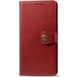 Mobigear Snap Button Nokia 5.3 Hoesje Bookcase Portemonnee - Rood