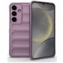 Mobigear Bumpy Samsung Galaxy S25 Hoesje Flexibel TPU Backcover - Paars