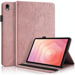 Mobigear Tree Samsung Galaxy Tab S11 Hoes Bookcase + Stylus Houder - Roségoud