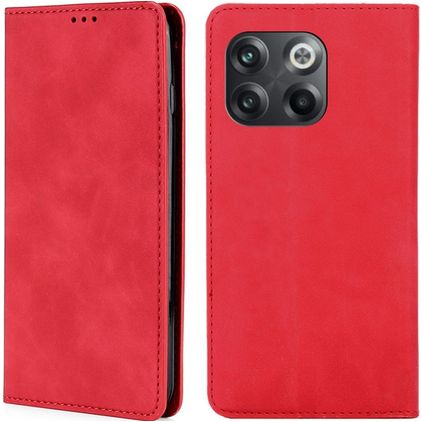 Mobigear Retro Slim OnePlus 10T Hoesje Bookcase - Rood