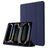 Mobigear Tri-Fold Gel iPad Pro 11 Inch (2025) Hoes TPU,Kunstleer Bookcase + Stylus Houder - Donkerblauw