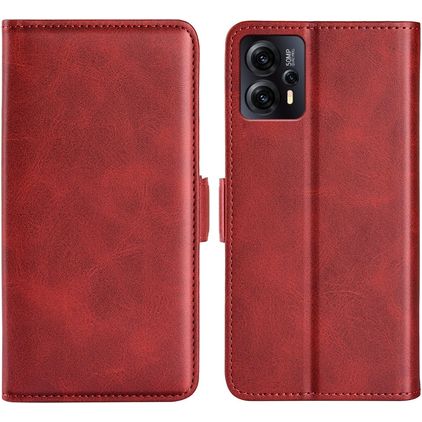 Mobigear Slim Magnet Motorola Moto E13 Hoesje Bookcase Portemonnee - Rood