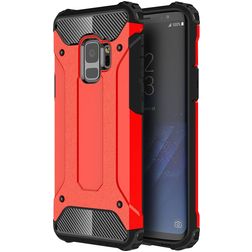 Mobigear Outdoor Samsung Galaxy S9 Hoesje Hardcase Backcover Shockproof - Rood