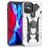 Mobigear Armor Ring iPhone 12 Pro Max Hoesje Hardcase Backcover Shockproof met Ringhouder - Zilver