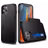 Mobigear Card iPhone 12 Pro Hoesje Hardcase Backcover Shockproof met Pasjeshouder - Zwart
