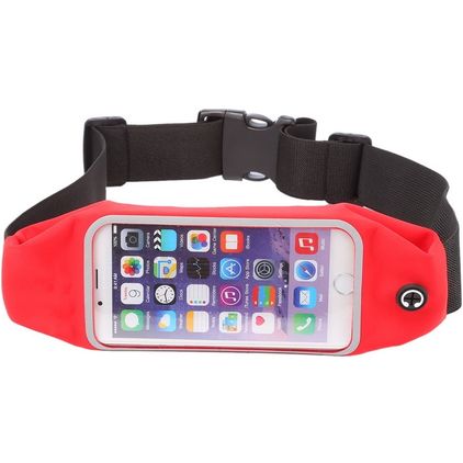 Mobigear Telefoonhouder Hardlopen iPhone 6 Sport Hoesje Neopreen Sportarmband - Rood
