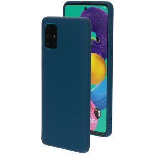 Mobiparts Samsung Galaxy A51 Siliconen Hoesje Backcover - Blueberry Blue