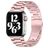 Mobigear Antwerp Stalen Apple Watch Bandje Vouwsluiting - 49/46/45/44 mm - Roze