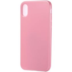 Mobigear Colors iPhone XS Max Hoesje Flexibel TPU Backcover - Roze