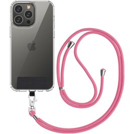 Mobigear Nylon Lanyard Universeel Telefoonkoord Verstelbaar - Roze Mobigear Nylon Lanyard Universeel Telefoonkoord Verstelbaar - Roze
