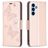 Mobigear Butterfly Samsung Galaxy A54 Hoesje Bookcase Portemonnee - Roségoud