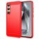 Mobigear Brushed Slim Samsung Galaxy S24 FE Hoesje Flexibel TPU Backcover - Rood