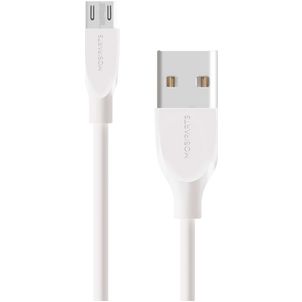Mobiparts USB-A naar Micro USB Kabel 2 Meter - Wit