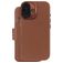 Decoded Detachable Wallet iPhone 16 MagSafe Hoesje Echt Leer Uitneembare 2in1 Bookcase Portemonnee - Tan