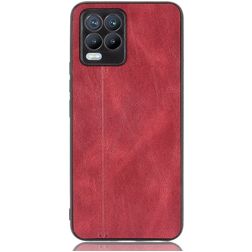 Mobigear Stitch Realme 8 Pro Hoesje Backcover - Rood