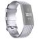 Mobigear Cross Siliconen Fitbit Charge 3 Bandje Gespsluiting - Zilver