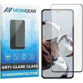 Mobigear Premium Xiaomi 12T Glazen Screenprotector - Case Friendly - Zwart