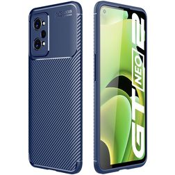 Mobigear Racing Realme GT Neo2 Hoesje Flexibel TPU Backcover - Blauw