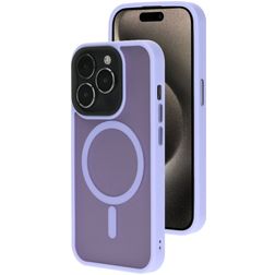 Mobiparts Hardcover iPhone 15 Pro MagSafe Hoesje Hardcase Backcover - Satin Lila
