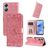 Mobigear Sunflower OPPO A17 Hoesje Bookcase Portemonnee - Magenta