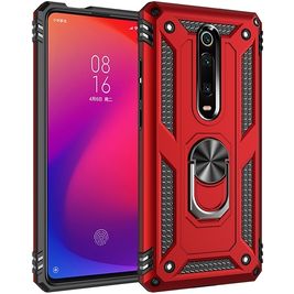 Mobigear Armor Ring Xiaomi Mi 9T Pro Hoesje Hardcase Backcover Shockproof met Ringhouder - Rood