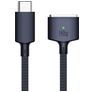 Mobigear Nylon Braided USB-C naar Apple MagSafe 3 Kabel 2 Meter - Blauw
