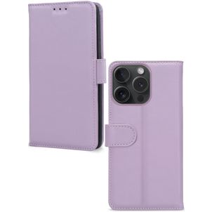 Mobilize Premium Gelly Wallet iPhone 15 Pro Hoesje Bookcase Portemonnee - Paars