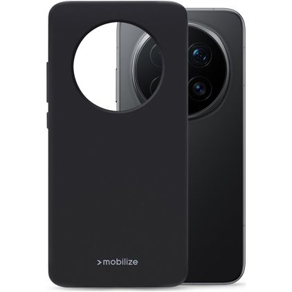 Mobilize Rubber Gelly HONOR Magic 8 Pro Hoesje Flexibel TPU Backcover - Zwart
