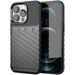 Mobigear Groove iPhone 13 Pro Hoesje Flexibel TPU Backcover - Zwart