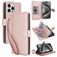 Mobigear Wallet iPhone 15 Pro Hoesje Bookcase Portemonnee - Roségoud