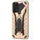 Mobigear Armor Stand Samsung Galaxy A03s Hoesje Hardcase Backcover Shockproof met Standaard - Goud