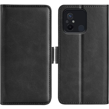 Mobigear Slim Magnet Xiaomi Redmi 12C Hoesje Bookcase Portemonnee - Zwart