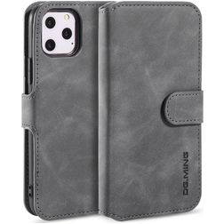 Mobigear Retro iPhone 11 Pro Hoesje Bookcase Portemonnee - Grijs