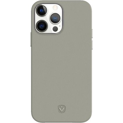 Valenta Snap Luxe iPhone 13 Pro Hoesje Echt Leer Backcover - Grijs