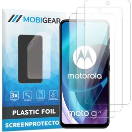 Mobigear Motorola Moto G71 5G Screenprotector Folie - Case Friendly (3-Pack)