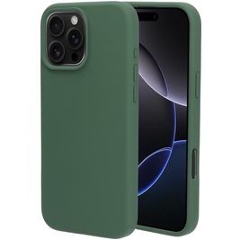 Mobiparts iPhone 16 Pro Max Siliconen Hoesje Backcover - Forest Green Mobiparts iPhone 16 Pro Max Siliconen Hoesje Backcover - Forest Green