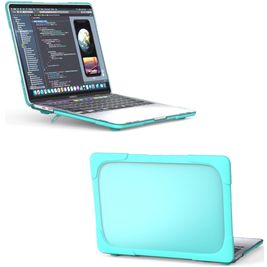Mobigear Shockproof MacBook Pro 13 Inch (2016-2023) Hoes Hardshell Laptopcover MacBook Case - Turquoise - Model A1706 / A1708 / A1989 / A2159 / A2289 / A2251 / A2338