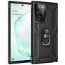 Mobigear Armor Ring Samsung Galaxy Note 20 Hoesje Hardcase Backcover Shockproof met Ringhouder - Zwart