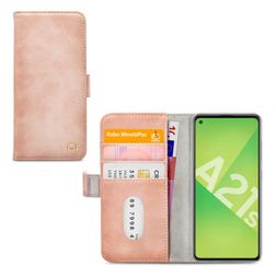Mobilize Elite Gelly Samsung Galaxy A21s Hoesje Bookcase - Soft Pink