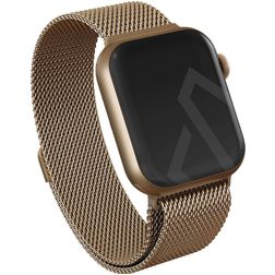 Burga Metal Mesh Milanese Apple Watch Bandje Magneetsluiting - 42/41/40/38 mm - Goud
