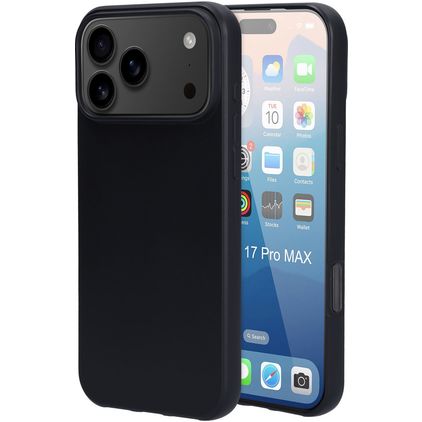 Mobiparts Classic iPhone 17 Pro Max Hoesje Flexibel TPU Backcover - Zwart