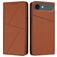 Mobigear Frosted Flip iPhone Air Hoesje Bookcase Portemonnee - Bruin