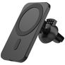 Mobigear ColorCharge MagSafe Telefoonhouder Auto Ventilatierooster Magnetisch Universeel - Zwart
