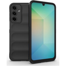 Mobigear Bumpy Samsung Galaxy A16 Hoesje Flexibel TPU Backcover - Zwart