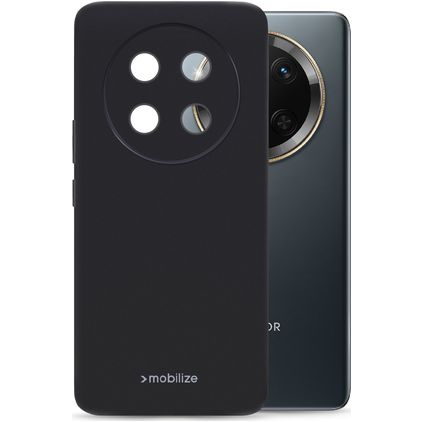 Mobilize Rubber Gelly HONOR Magic 7 Hoesje Flexibel TPU Backcover - Zwart