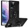 Mobigear Armor Ring Samsung Galaxy S22 Ultra Hoesje Hardcase Backcover Shockproof met Ringhouder - Zwart