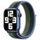 Mobigear Woven Nylon Apple Watch Bandje Klittenbandsluiting - 42/41/40/38 mm - Blauw