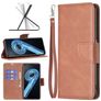 Mobigear Excellent OPPO A96 Hoesje Bookcase Portemonnee - Bruin