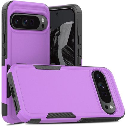 Mobigear Heavy Armor Google Pixel 9 Pro XL Hoesje Hardcase Backcover Shockproof - Paars