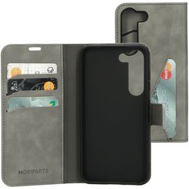 Mobiparts Classic Wallet Samsung Galaxy S23 Hoesje Bookcase Portemonnee - Granite Grey